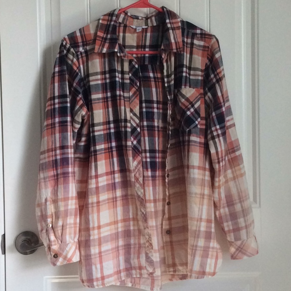Distressed flannel